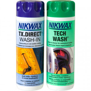 Set Nikwax Detergent si Solutie impermeabilizat pentru imbracaminte - 300ml