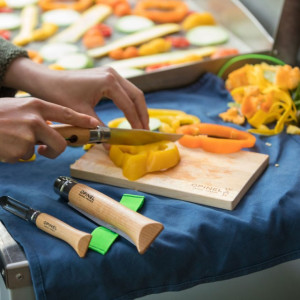 Set Picnic Opinel Nomad 3 cutite Inox, manere fag - 002177 utilizare