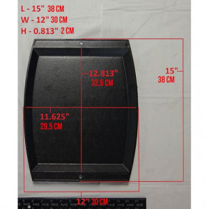 Tava rectangulara din fonta Jumbo Chef's Lodge 38 x 31 cm