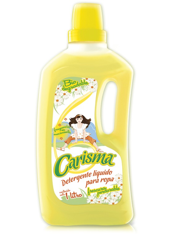 Carisma detergente líquido / Caja con 12 botellas de 1 Litro