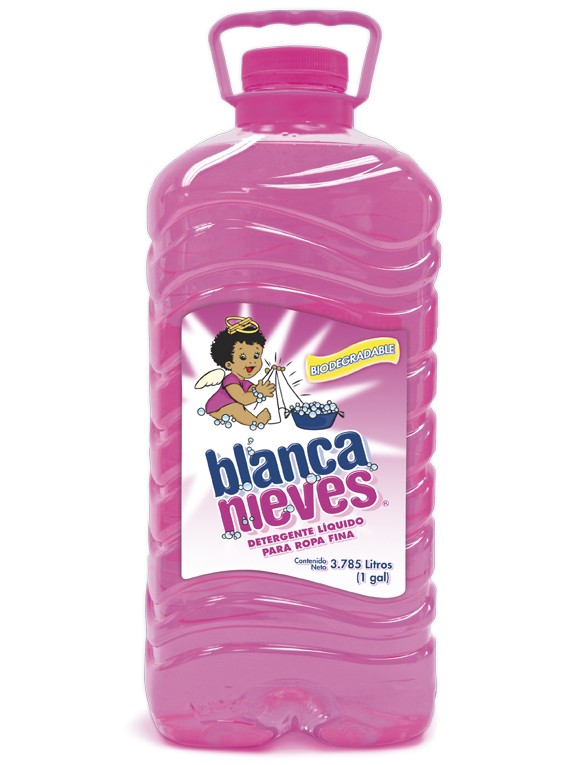 Blanca Nieves detergente líquido / Charola con 4 botellas de 1 Galón