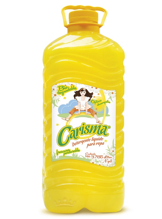 Carisma detergente líquido / Charola con 4 botellas de 1 Galón