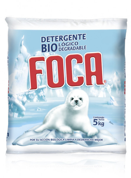 Foca detergente en polvo / Caja con 4 bolsas de 5 kg