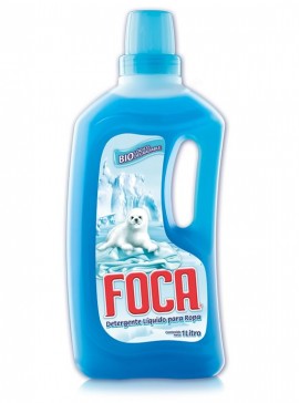 Foca detergente líquido / Caja con 12 botellas de 1 Litro
