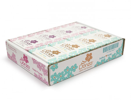 Jabón de tocador Dönza Surtido / Caja con 16 piezas de 100g