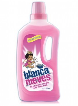 Blanca Nieves detergente líquido / Caja con 12 botellas de 1 Litro