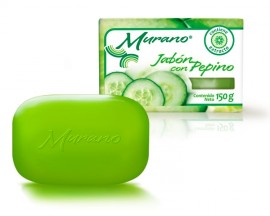 Jabón de tocador Murano con pepino / Paquete con 10 piezas de 150g