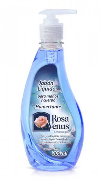 Rosa Venus Jabón Líquido aroma Selva Negra / Caja con 10 botellas de 300ml