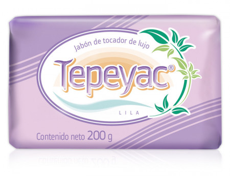 Tepeyac lila jabón de tocador de lujo / Caja con 30 piezas de 200g