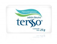 Tersso Jabón neutro / Caja con 240 piezas de 25g