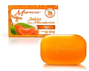 Murano jabón con mandarina / Paquete con 10 piezas de 150g