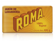 Roma jabón de Lavandería 100% Vegetal / Caja con 25 piezas de 400g