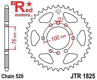 Foaie/pinion spate JTR1825.45 520 cu 45 de dinti pentru Suzuki DR 500, DR 750, GN 400, GSX-R 750, VL 250