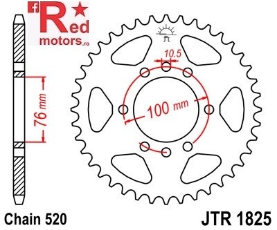Foaie/pinion spate JTR1825.48 520 cu 48 de dinti pentru Suzuki DR 500, DR 750, GN 400, GSX-R 750, VL 250