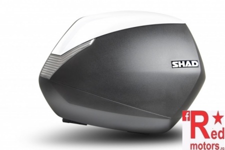 Cutii laterale cu capace colorate SHAD SH36 Alb pereche cu premium lock