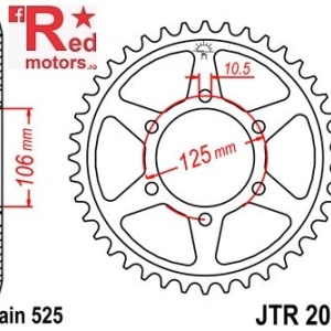 Foaie/pinion spate JTR2014.50 525 cu 50 de dinti pentru Triumph Daytona 675, Triumph Street Triple 675