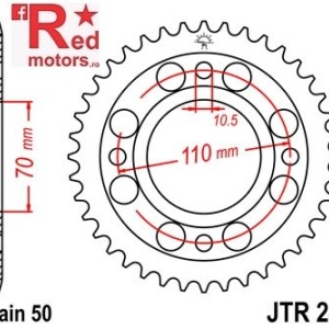 Foaie/pinion spate JTR246.41 530 cu 41 de dinti Honda CB 250, CB 400