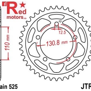 Foaie/pinion spate JTR7.44 525 cu 44 de dinti pentru BMW S 1000