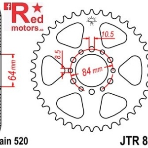 Foaie/pinion spate JTR826.47 520 cu 47 de dinti pentru Suzuki GSX 250