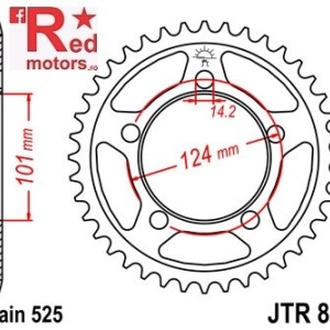 Foaie/pinion spate JTR898.44 525 cu 44 de dinti pentru KTM RC8 1190, Super Duke 990