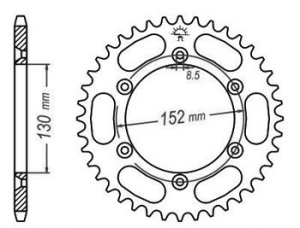 FOAIE SPATE JT 48 DINTI (JTR8) - BMW G450X 2008-