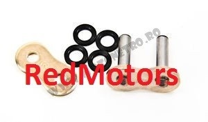 Za legatura lant moto EK 525 ZVX3 MJL - Tip nit (fixare prin nituire) Auriu