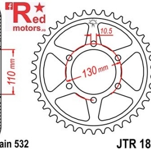 Foaie/pinion spate JTR1875.48 532 cu 48 de dinti pentru Yamaha YZF-R6 600