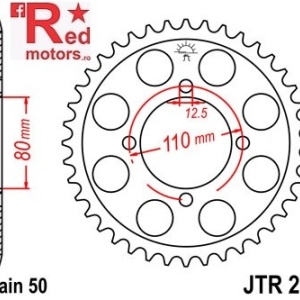 Foaie/pinion spate JTR284.46 530 cu 46 de dinti pentru Honda CB 650, CB 750