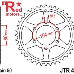 Foaie/pinion spate JTR488.40 530 cu 40 de dinti pentru Kawasaki Z 400, Z 550, Z 650, ZRX 1200