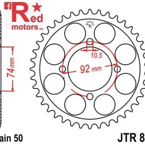 Foaie/pinion spate JTR848.37 530 cu 37 de dinti pentru Yamaha RD 350