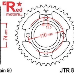 Foaie/pinion spate JTR854.39 530 cu 39 de dinti pentru Yamaha RD 250, RD 400, XS 400