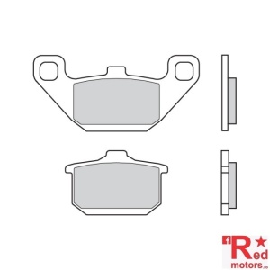 Placute frana fata Brembo 07KA08SA Road - SA 110,7x50,9x9,4/68,7x43,3x9,8 pentru Kawasaki EL 250, EN 450, EN 500, GPZ 550, GPZ 600, GTR 1000, VN-15 1500