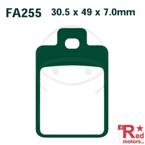 Placute frana fata SCOOTER EBC ALTN 30.5x49x7 FA255 pentru Piaggio Sfera 125, Sfera 2 50 RST DT