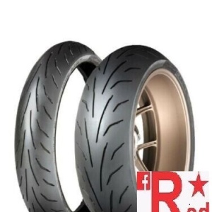 Set anvelope/cauciucuri moto Dunlop Qualifier Core 120/70 R17 58W + 190/50R17 (73W) TL Rear