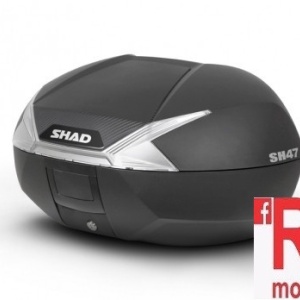 Top case SHAD SH47 black/white