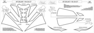 Kit sticker / autocolant Yamaha YZF R6