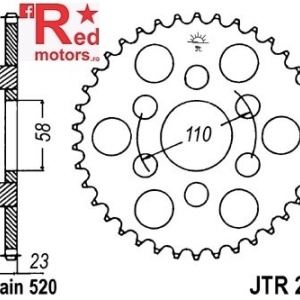 Foaie/pinion spate JTR20.41 520 cu 45 de dinti pentru Aprilia Classic 125, Red Rose 125