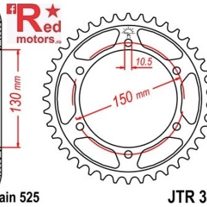 Foaie/pinion spate JTR300.43 525 cu 43 de dinti pentru Honda XL 600, XL 650
