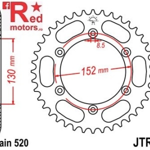 Foaie/pinion spate JTR8.51 520 cu 51 de dinti pentru BMW G 450