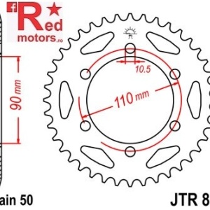 Foaie/pinion spate JTR850.33 530 cu 33 de dinti pentru Yamaha XS 650