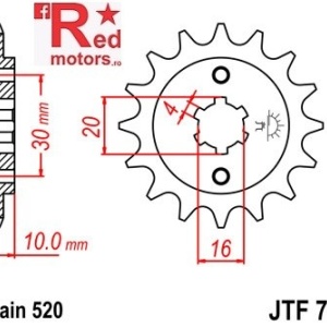 Pinion fata JTF 711 cu 12 dinti