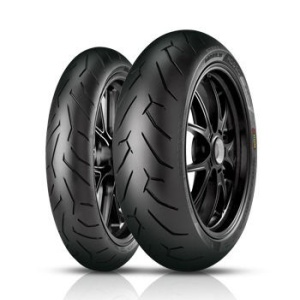 ANVELOPE PIRELLI - SET DIABLO ROSSO II: 120/70-17 (58W) (K) + 180/55-17 (73W) (PI2291900 + PI2068500)