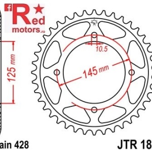 Foaie/pinion spate JTR1874.56 428 cu 56 de dinti pentru Yamaha XVS 125, XVS 250