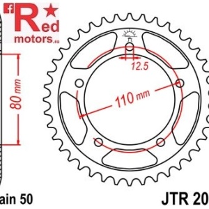 Foaie/pinion spate JTR2010.40 530 cu 40 de dinti pentru Triumph Adventurer 900, Daytona 900, Sprint 900