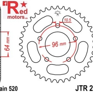 Foaie/pinion spate JTR254.41 520 cu 41 de dinti pentru Honda CBF 250, XL 200