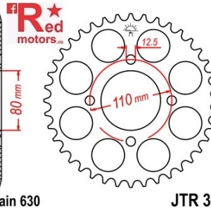 Foaie/pinion spate JTR333.41 630 cu 41 de dinti pentru Honda CB 750