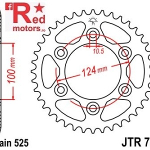 Foaie/pinion spate JTR745.42 525 cu 42 de dinti pentru Ducati