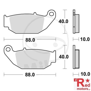 Placute frana fata SINTER SI TRW ALTN 88x40x10/88x40x10 pentru Honda CRF 250