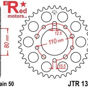 Foaie/pinion spate JTR1334.36 525 cu 36 de dinti pentru Honda CB 450, 750, 900, 1000, CBR 600