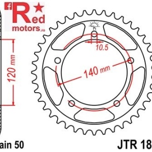 Foaie/pinion spate JTR1800.45 530 cu 45 de dinti pentru Suzuki GSF 1200, GSF 1250